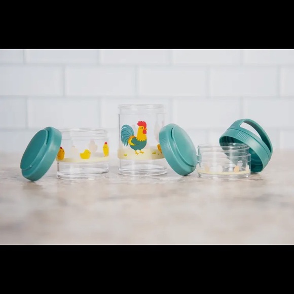 Chicken Print Snack Stacker Containers - Picture 3 of 3